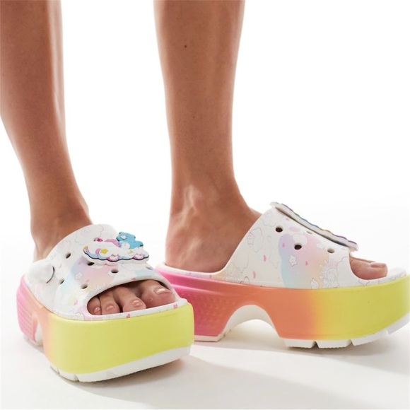 NWT Crocs Care Bears Stomp Slide Size 9 - Picture 6 of 6